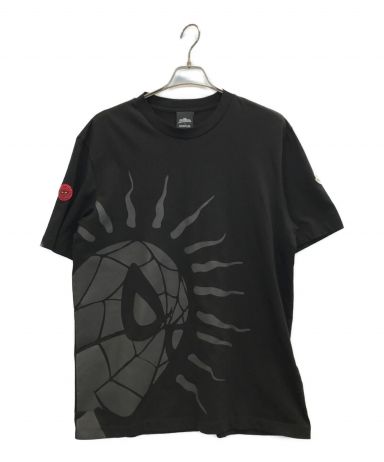 [中古]MONCLER × SPIDERMAN(モンクレール × スパイダーマン)のメンズ トップス ダブルアイコンワッペン　スパイダーマン　 コラボクルーネックTシャツ