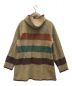 WOOLRICH (ウールリッチ) 70s ウールリッチ ボーダー ブランケットジャケット ベージュ サイズ:L：6800円