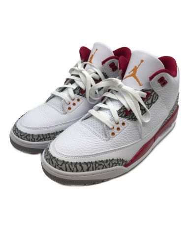 中古・古着通販】NIKE (ナイキ) AIR JORDAN 3 RETRO CARDINAL RED エア