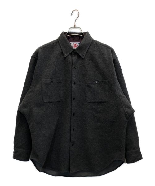 SON OF THE CHEES（サノバチーズ）SON OF THE CHEES (サノバチーズ) Woolet Shirt  グレー サイズ:Lの古着・服飾アイテム