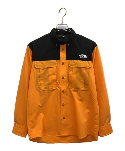 THE NORTH FACE（ザ ノース フェイス）THE NORTH FACE (ザ ノース フェイス) Seekers' Shirt　シーカーズシャツ ライトエグズベランスオレンジ サイズ:Mの古着・服飾アイテム