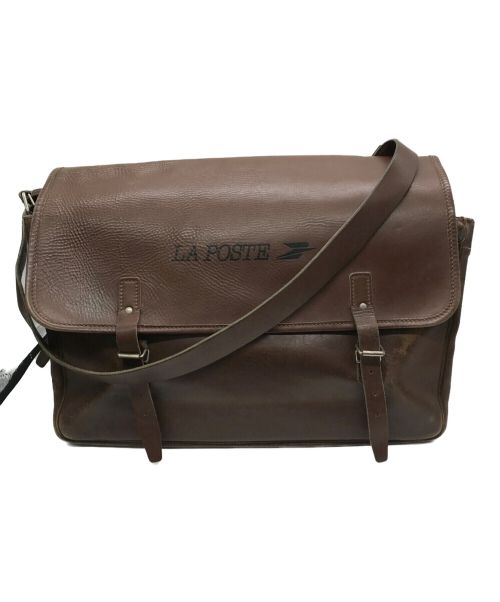 LA POSTE（ラポスト）LA POSTE (ラポスト) [古着]60's～70’s MAIL BAG ヴィンテージメールバッグ フレンチメールバッグ ブラウンの古着・服飾アイテム