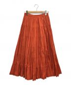 MARIHAマリハ）の古着「草原の虹のスカート」｜テラコッタオレンジ