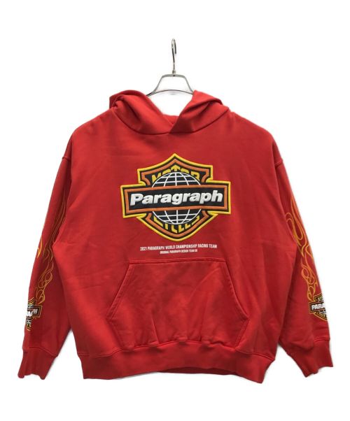 paragraph（パラグラフ）paragraph (パラグラフ) パーカー レッド サイズ:2の古着・服飾アイテム