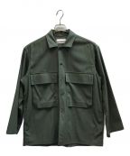 Graphpaperグラフペーパー）の古着「Wooly Cotton Military Jacket / ウーリーコットンミリタリージャケット」｜カーキ