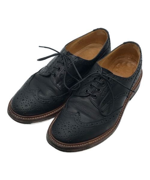 Tricker's（トリッカーズ）Tricker's (トリッカーズ) BOURTON ウィングチップレースアップシューズ ブラック サイズ:8 1/2の古着・服飾アイテム