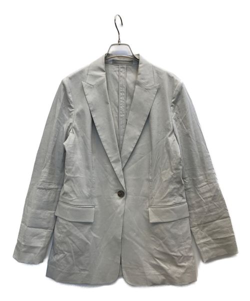 theory luxe（セオリーリュクス）theory luxe (セオリーリュクス) Crisp Linen Arvada NL リネンブレンドジャケット グレー サイズ:42の古着・服飾アイテム