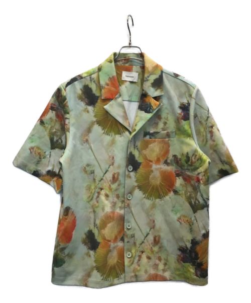 HOLZWEILER（ホルスウィラー）HOLZWEILER (ホルスウィラー) Kia Shirt Flower グリーン×オレンジ サイズ:XLの古着・服飾アイテム