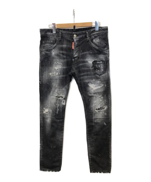 DSQUARED2（ディースクエアード）DSQUARED2 (ディースクエアード) 22SS SKATER JEANS スケータージーンズ ブラック サイズ:48の古着・服飾アイテム