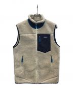 Patagoniaパタゴニア）の古着「21AW Classic Retro-X Vest クラシックレトロXベスト」｜ベージュ×ネイビー