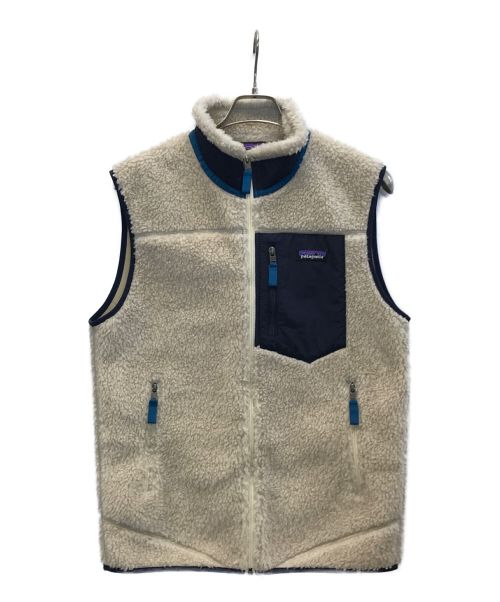 Patagonia（パタゴニア）Patagonia (パタゴニア) 21AW Classic Retro-X Vest クラシックレトロXベスト ベージュ×ネイビー サイズ:Ｍの古着・服飾アイテム