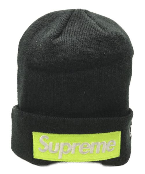 SUPREME（シュプリーム）SUPREME (シュプリーム) New Era (ニューエラ) Box Logo Beanie World Famous ボックスロゴビーニー ブラック 未使用品の古着・服飾アイテム