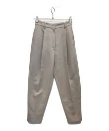 CLANE（クラネ）の古着「ROUNDED LINE TUCK PANTS」｜ベージュ