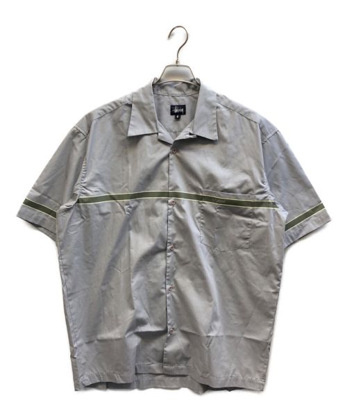 stussy（ステューシー）stussy (ステューシー) 90s 半袖シャツ グレー サイズ:Lの古着・服飾アイテム