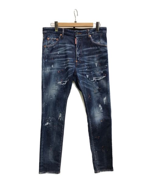 DSQUARED2（ディースクエアード）DSQUARED2 (ディースクエアード) 22AW RELAX LONG CROTCH JEAN インディゴ サイズ:48の古着・服飾アイテム