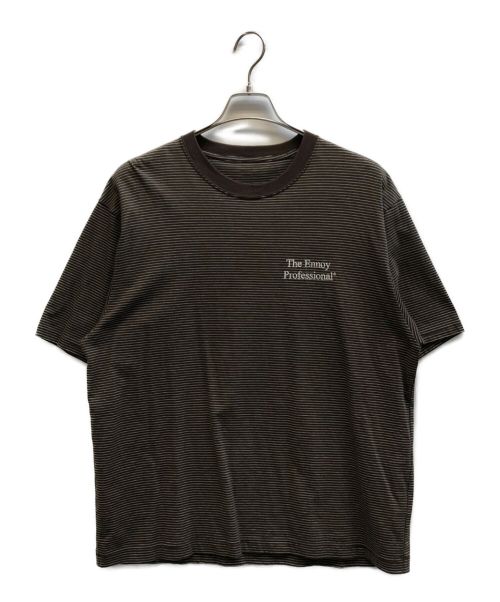 The Ennoy Professional（ザ エンノイ プロフェッショナル）The Ennoy Professional (ザ エンノイ プロフェッショナル) 22SS S/S Border T-Shirt ブラウン サイズ:Mの古着・服飾アイテム