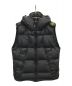 STONE ISLAND（ストーンアイランド）の古着「GARMENT DYED CRINKLE REPS NY HOODED DOWN GILET ガーメントダイ フード付きダウンベスト」｜ブラック