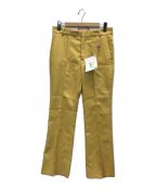 PLAN Cプランシー）の古着「Classic pants クラシックパンツ カラーパンツ」｜イエロー