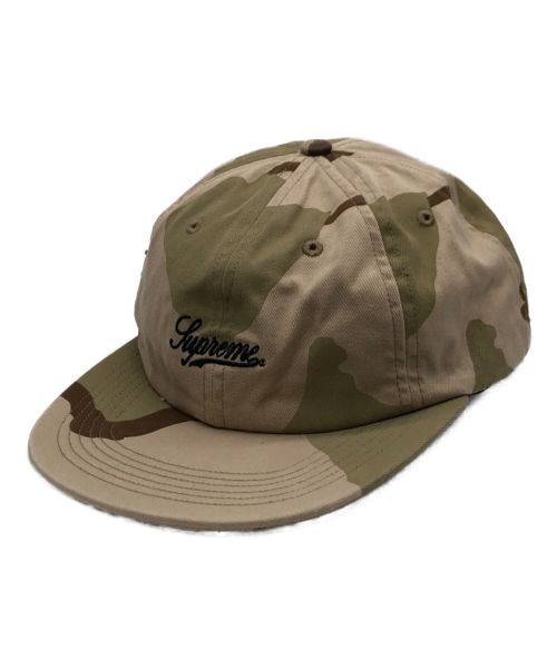 SUPREME（シュプリーム）SUPREME (シュプリーム) 18SS Side Pocket Script Logo 6-Panel ベージュの古着・服飾アイテム