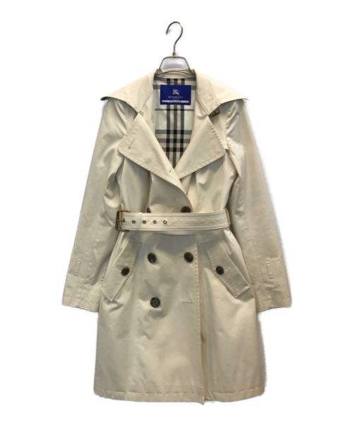 BURBERRY BLUE LABEL（バーバリーブルーレーベル）BURBERRY BLUE LABEL (バーバリーブルーレーベル) トレンチコート アイボリー サイズ:40の古着・服飾アイテム