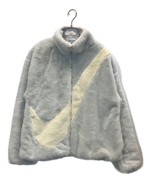 NIKE（ナイキ）NIKE (ナイキ) WMNS NSW Swoosh FAUX FUR JACKET グレー サイズ:XL 未使用品の古着・服飾アイテム