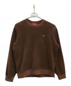 SUPREMEシュプリーム）の古着「18AW Polartec Small Box Crew Neck」｜ブラウン