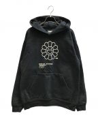 TM/KK COMPLEXCONTM/KK コンプレックスコン）の古着「FLOWER HOODIE 村上隆 kaikaikiki プルオーバー」｜ブラック