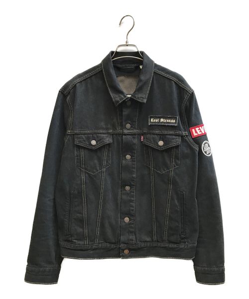 LEVI'S PReMIUM（リーバイスプレミアム）LEVI'S PReMIUM (リーバイスプレミアム) トラッカージャケット アップリケデニムジャケット ブラック サイズ:Sの古着・服飾アイテム