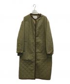 R&D.M.Co-OLDMAN'S TAILORオールドマンズテイラー）の古着「QUILTING HALF COAT キルティングハーフコート」｜カーキ