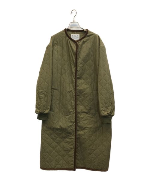 R&D.M.Co-OLDMAN'S TAILOR（オールドマンズテイラー）R&D.M.Co-OLDMAN'S TAILOR (オールドマンズテイラー) QUILTING HALF COAT キルティングハーフコート カーキ サイズ:Mの古着・服飾アイテム