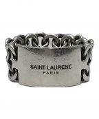 Saint Laurent Parisサンローランパリ）の古着「ロゴ チェーン リング」｜シルバー