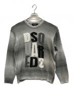 DSQUARED2ディースクエアード）の古着「23SS D2 MONOGRAM SWEATER」｜グレー