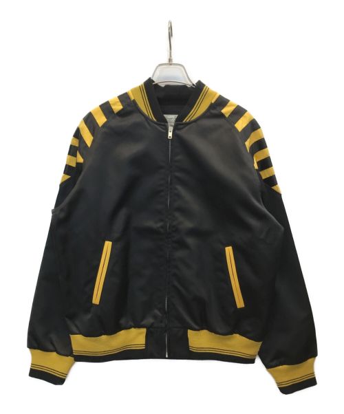 LEVI'S VINTAGE CLOTHING（リーバイス ビンテージ クロージング）LEVI'S VINTAGE CLOTHING (リーバイスヴィンテージクロージング) HOLLYWOOD BOMBER LVC STRIPED BLACK GOLD ハリウッド ボンバー ジャケット ブラック サイズ:S 未使用品の古着・服飾アイテム