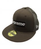 SUPREMEシュプリーム）の古着「22SS Box Logo Mesh Back BOX ボックス ロゴ メッシュ バック ニューエラ」｜ブラウン