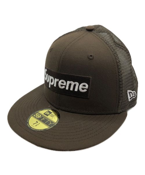 SUPREME（シュプリーム）SUPREME (シュプリーム) 22SS Box Logo Mesh Back BOX ボックス ロゴ メッシュ バック ニューエラ ブラウン サイズ:7 3/8 58.7㎝の古着・服飾アイテム