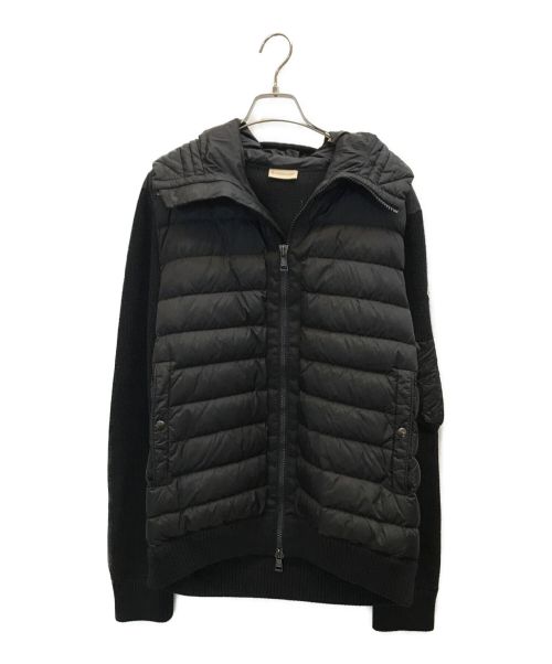 MONCLER（モンクレール）MONCLER (モンクレール) CARDIGAN TRICOT ニット切替ダウンジャケット ブラック サイズ:XXLの古着・服飾アイテム