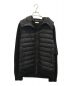 MONCLER（モンクレール）の古着「CARDIGAN TRICOT ニット切替ダウンジャケット」｜ブラック