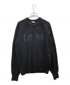 DIOR HOMMEディオール オム）の古着「21AW PETER DOIG 刺繍ニット」｜ブラック