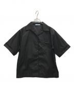 PRADAプラダ）の古着「Re Nylon オープンカラーシャツ」｜ブラック