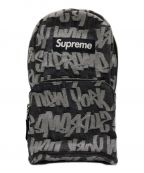 SUPREMEシュプリーム）の古着「22SS Fat Tip Jacquard Denim Sling Bag / ファット ティップ ジャカード デニム スリング バッグ」｜ブラック