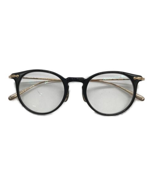 OLIVER PEOPLES（オリバーピープルズ）OLIVER PEOPLES (オリバーピープルズ) Marett  メガネ MARRET  ブラック×ゴールドの古着・服飾アイテム