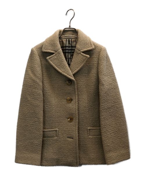 BURBERRY LONDON（バーバリーロンドン）BURBERRY LONDON (バーバリー ロンドン) モヘアブレンドジャケット ベージュ サイズ:38の古着・服飾アイテム