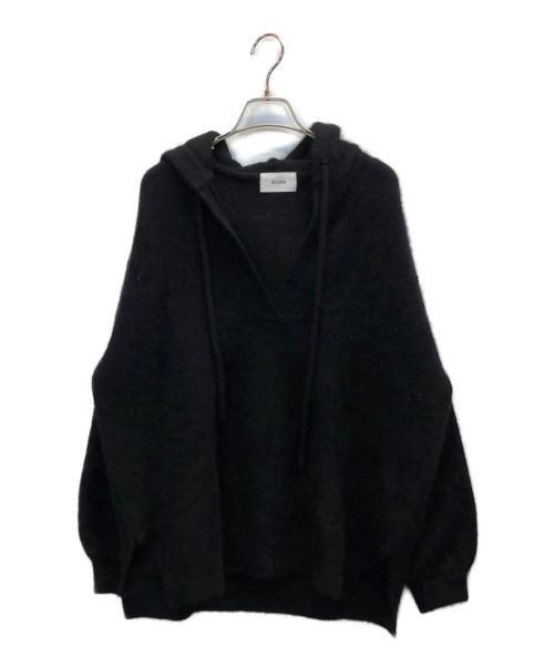 CLANE（クラネ）CLANE (クラネ) ANGORA OVER KNIT HOODIE ブラック サイズ:1の古着・服飾アイテム