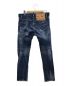 DSQUARED2 (ディースクエアード) 22SS DARK RIPPED BLUE WASH TIDY BIKER JEANS　バイカー ジーンズ インディゴ サイズ:48：17800円