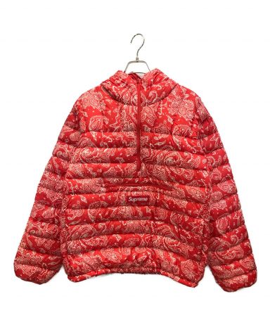 【中古・古着通販】SUPREME (シュプリーム) 20AW Micro Half Zip Hooded Pullover マイクロダウンハーフジップ フーディープルオーバー レッド サイズ:M｜ブランド・古着通販 トレファク公式【TREFAC FASHION】スマホサイト