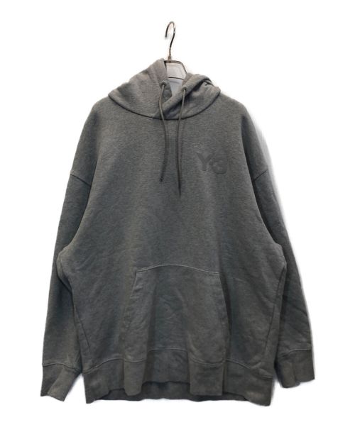 Y-3（ワイスリー）Y-3 (ワイスリー) CLASSIC CHEST LOGO HOODIE ロゴパーカー グレー サイズ:Lの古着・服飾アイテム