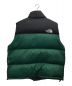 THE NORTH FACE (ザ ノース フェイス) ヌプシダウンベスト Nuptse Vest ブラック×グリーン サイズ:XXL：15800円