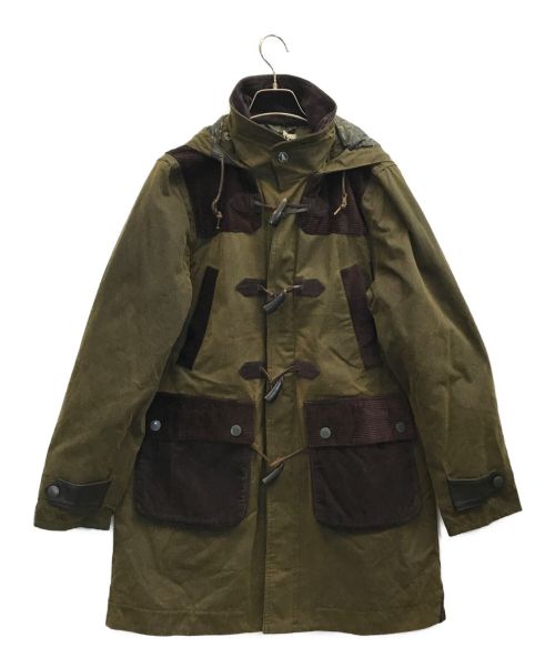 Barbour（バブアー）Barbour (バブアー) WHITE MOUNTAINEERING (ホワイトマウンテ二アニング) Finhara Wax Jacket コラボワックスジャケット カーキ サイズ:Mの古着・服飾アイテム