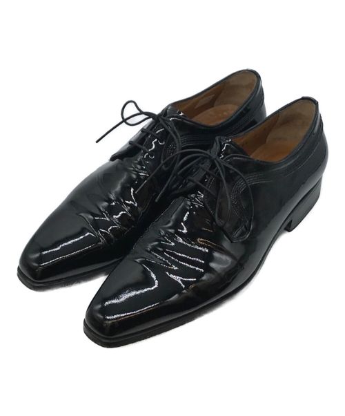 Santoni（サントーニ）Santoni (サントーニ) パテントレザーシューズ　エナメルドレスシューズ ブラック サイズ:６の古着・服飾アイテム