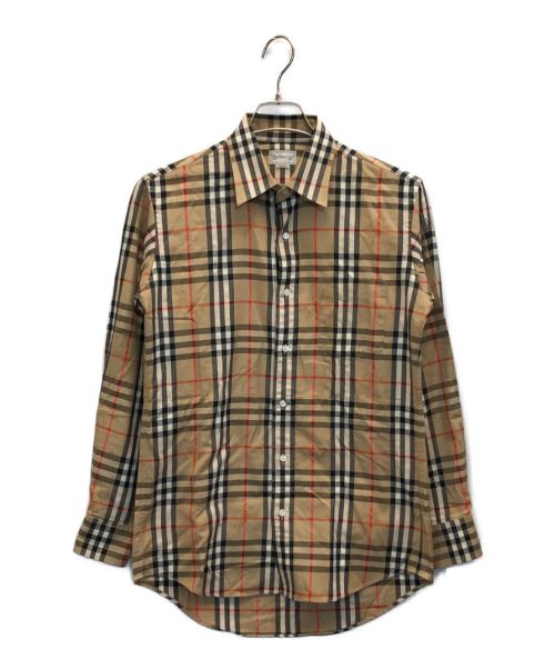 Burberry's（バーバリーズ）Burberry's (バーバリーズ) シャドーホースノバチェックシャツ ベージュ サイズ:Mの古着・服飾アイテム